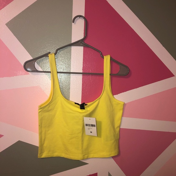 Yellow Crop Top - Picture 1 of 1